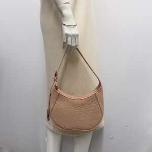 Burberry Leather Small Chess Baguette Shoulder Bag Purse Blush NWT $2190 Dust Ba